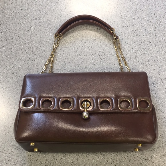 Koret Handbags - RARE exquisite Koret brown vintage purse 11“ x 6“